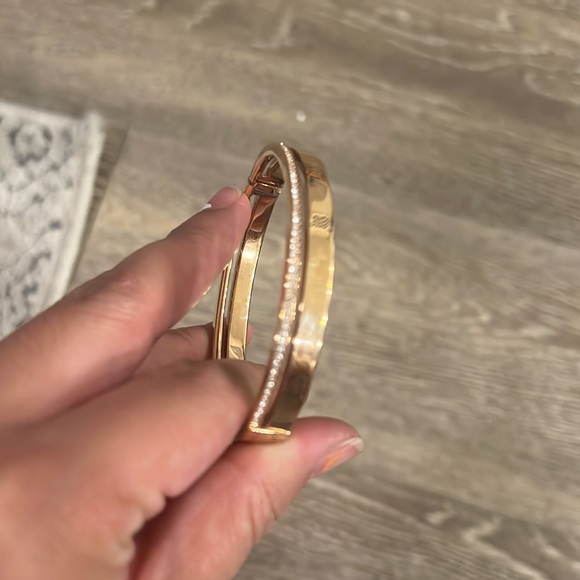 Michael Kors Gold Cuff with Crystals - Picture 4 of 4